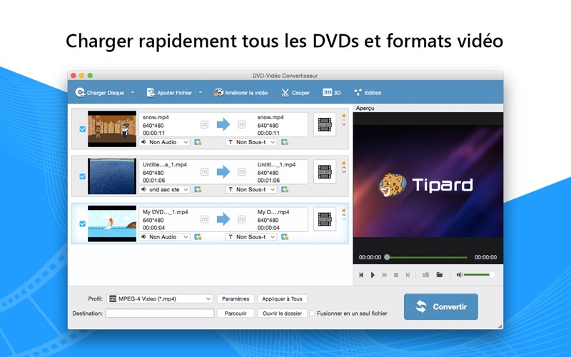 Screenshot #2 pour DVD-Vidéo Convertisseur