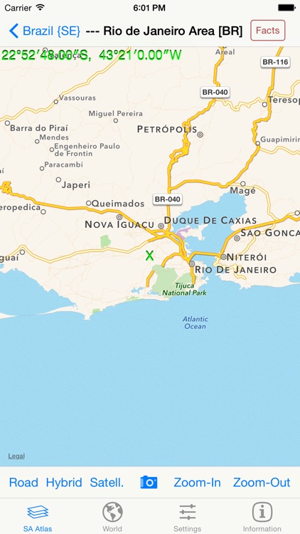 mapQWIK SA - South America Zoomable Atlas