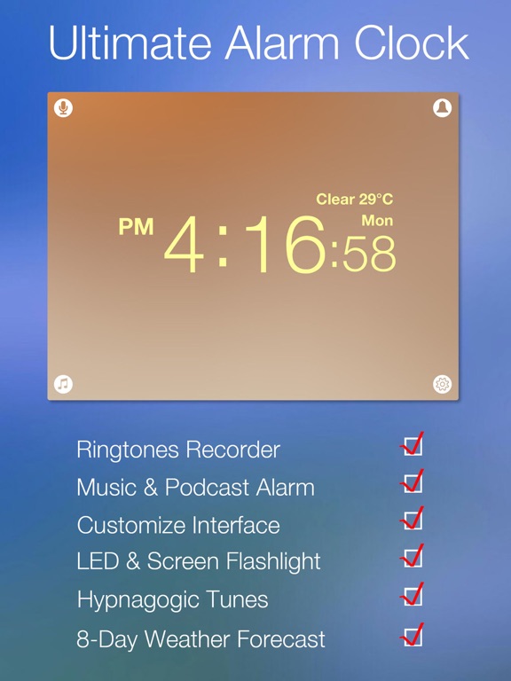 Screenshot #4 pour Daily Clock: Ringtone Recorder