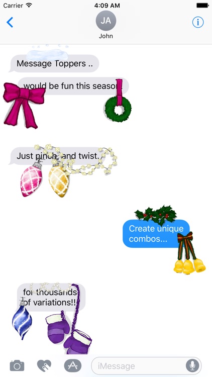 Message Toppers - Winter Pack