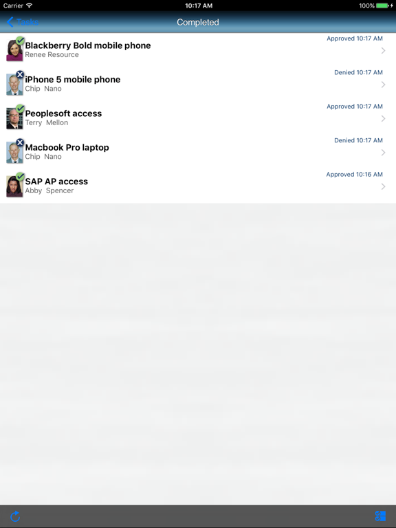 Identity Approvals iPad screenshot 4 - Business app