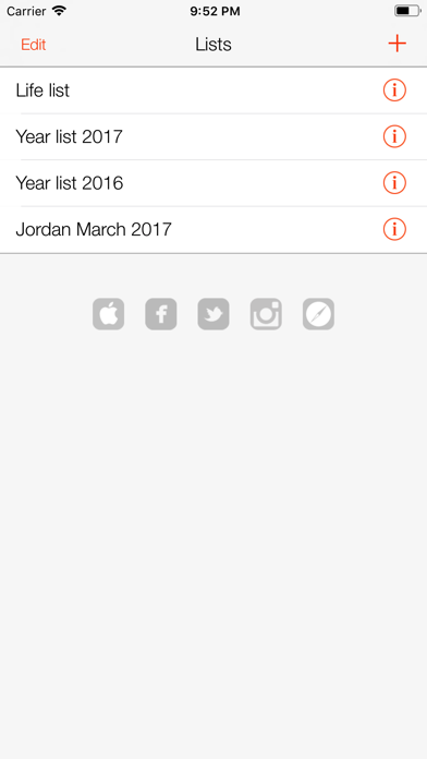 Screenshot #1 pour Bird Tick List