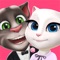 All Talking Tom wants to do is get a glimpse of the beautiful Talking Angela