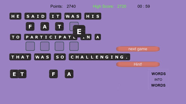 WORDS into WORDS screenshot-9