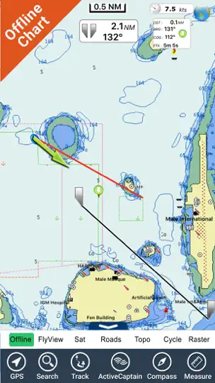 Maldives GPS Map Navigator iPhone Screenshot 4