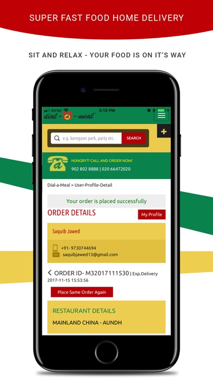 Dial-a-Meal™ User App screenshot-4