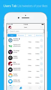 twlikes for Twitter screenshot #2 for iPhone