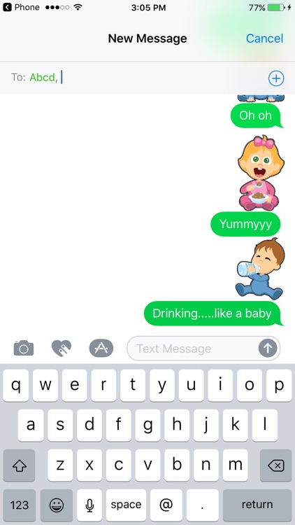 Funny Baby Stickers screenshot-3