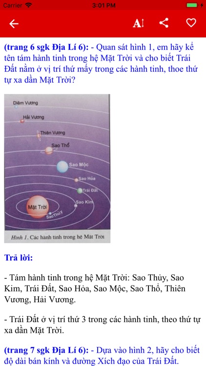 Giải Địa Lý 6,7,8,9,10,11,12