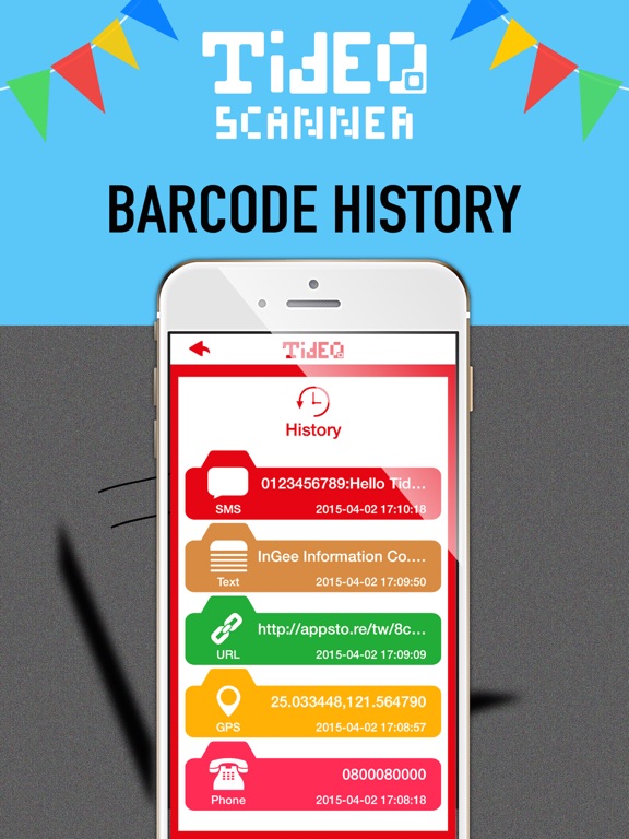 Tide Q - QR Code Scanner iPad screenshot