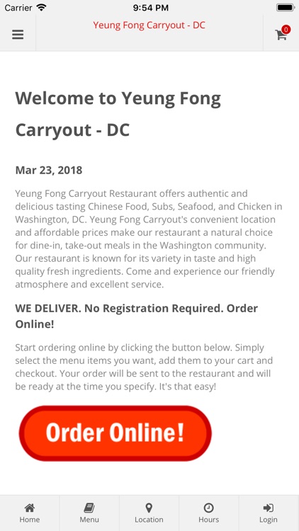 Yeung Fong Carryout DC