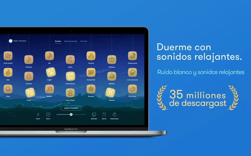 Captura de pantalla de Relax Melodies: Sleep Sounds en iPhone 1