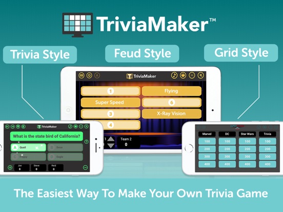 iPad Image of Trivia Maker - Quiz Creator