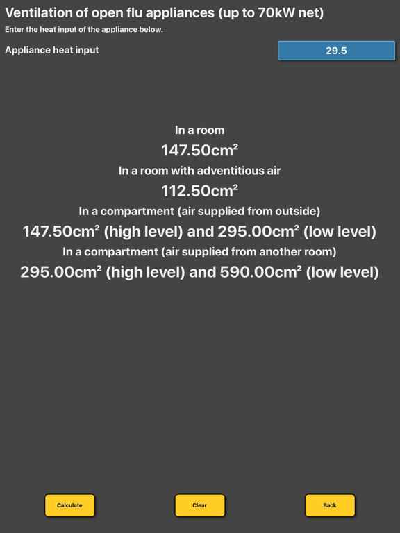 Screenshot #4 pour Ventilation Calc - Natural Gas