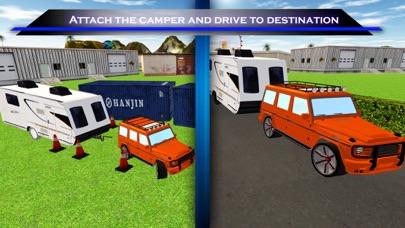 Camper Trailer Truck Driving screenshot 2