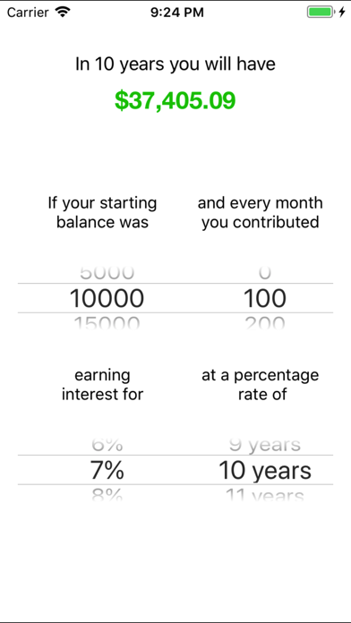 Screenshot #1 pour Quick Interest Calculator
