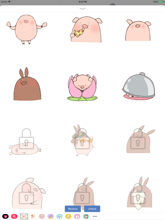 Screenshot #5 pour Piggy Funny Animated Sticker