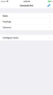 concrete pro - cost calculator iphone screenshot 2