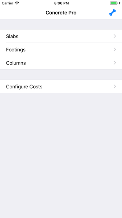 Concrete Pro - Cost Calculator Screenshot