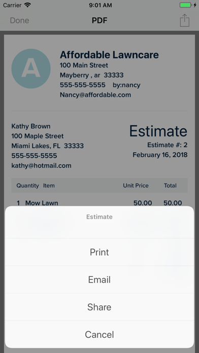 Estimate Maker screenshot 4