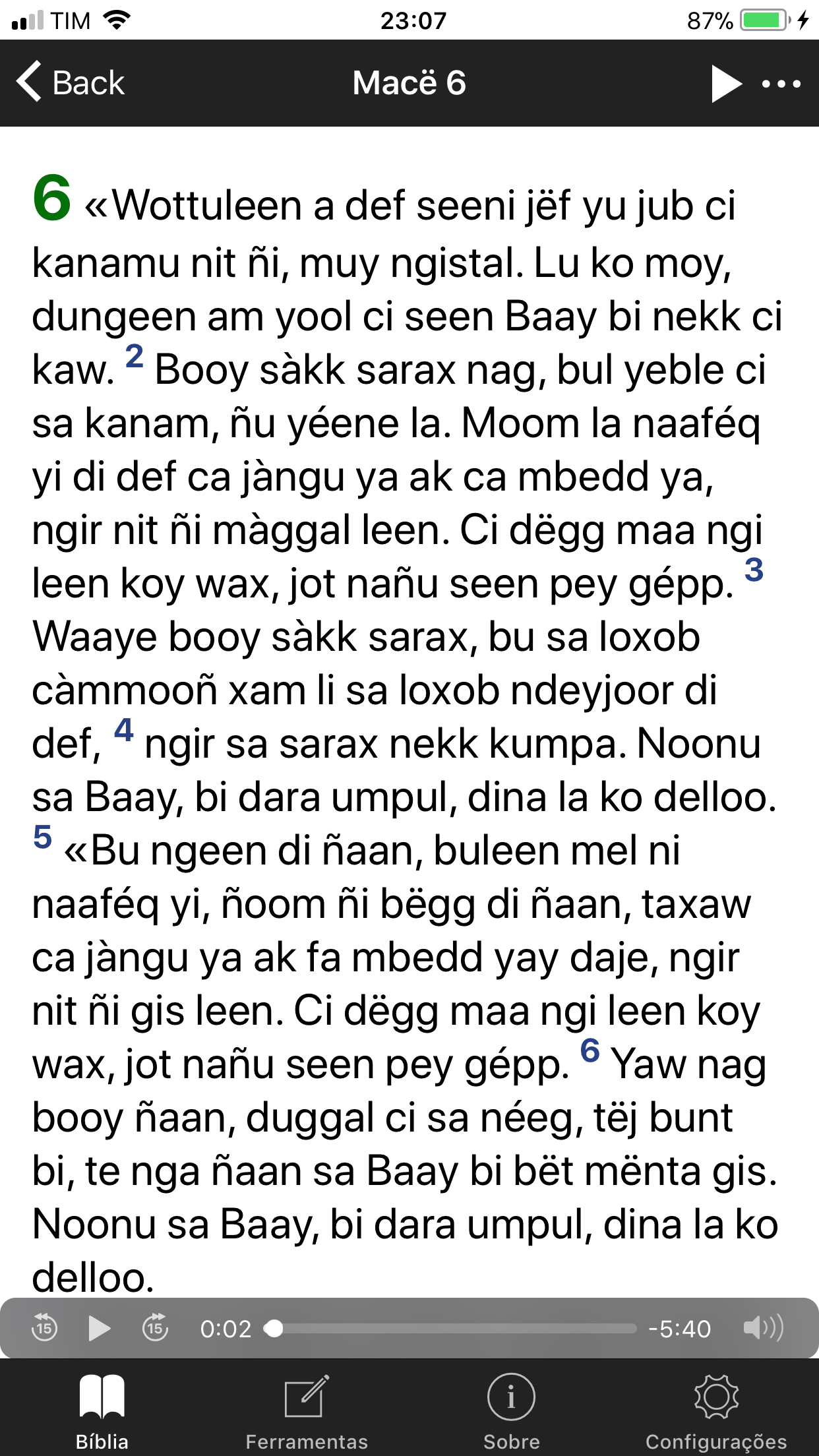 Wolof Biibël Bi screenshot 3
