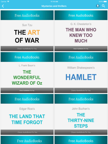 Mysteries & Thriller Audiobook - náhled