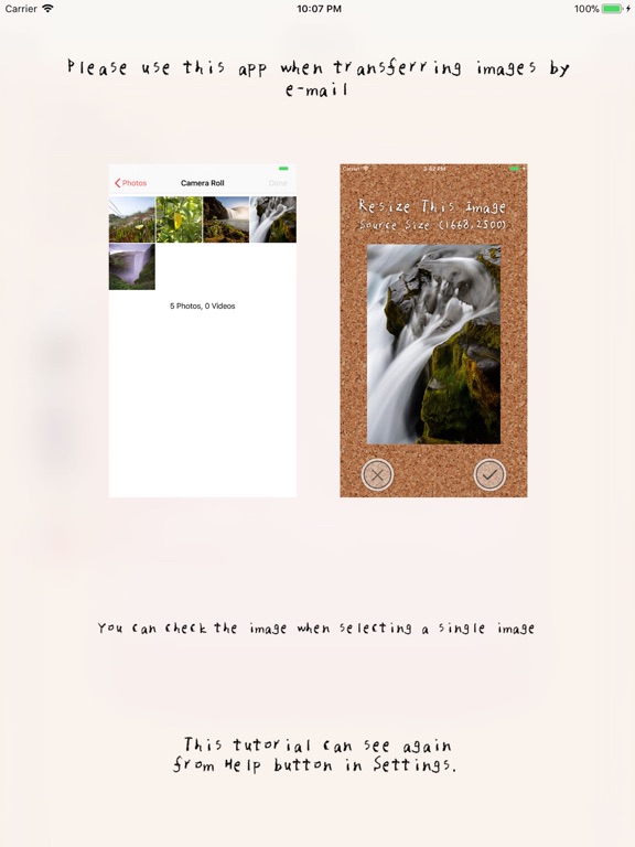 Resize2Half iPad screenshot