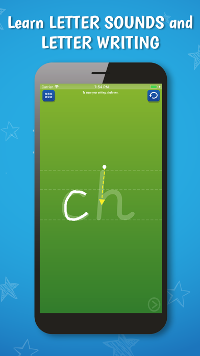 abc PocketPhonics: letter sounds & writing + first words Screenshot 1