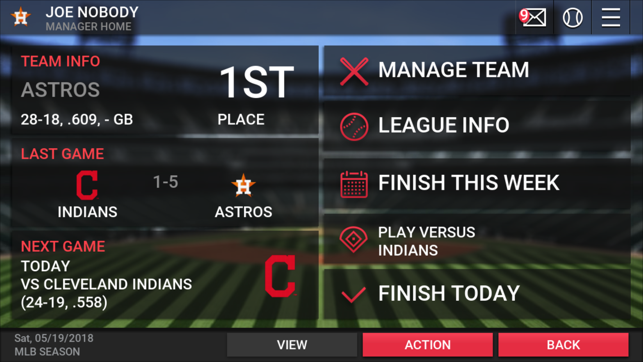‎MLB Manager 2018 Screenshot