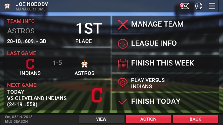 MLB Manager 2018