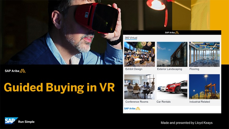 SAP Ariba Guided Buying in VR