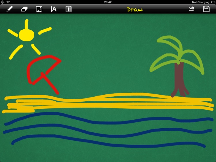 Draw for iPad with fingers