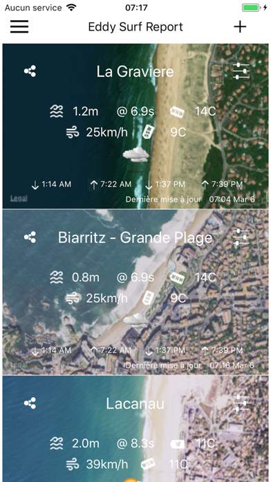 Screenshot #1 pour Eddy Surf Report