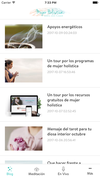 Screenshot #1 pour Mujer Holística