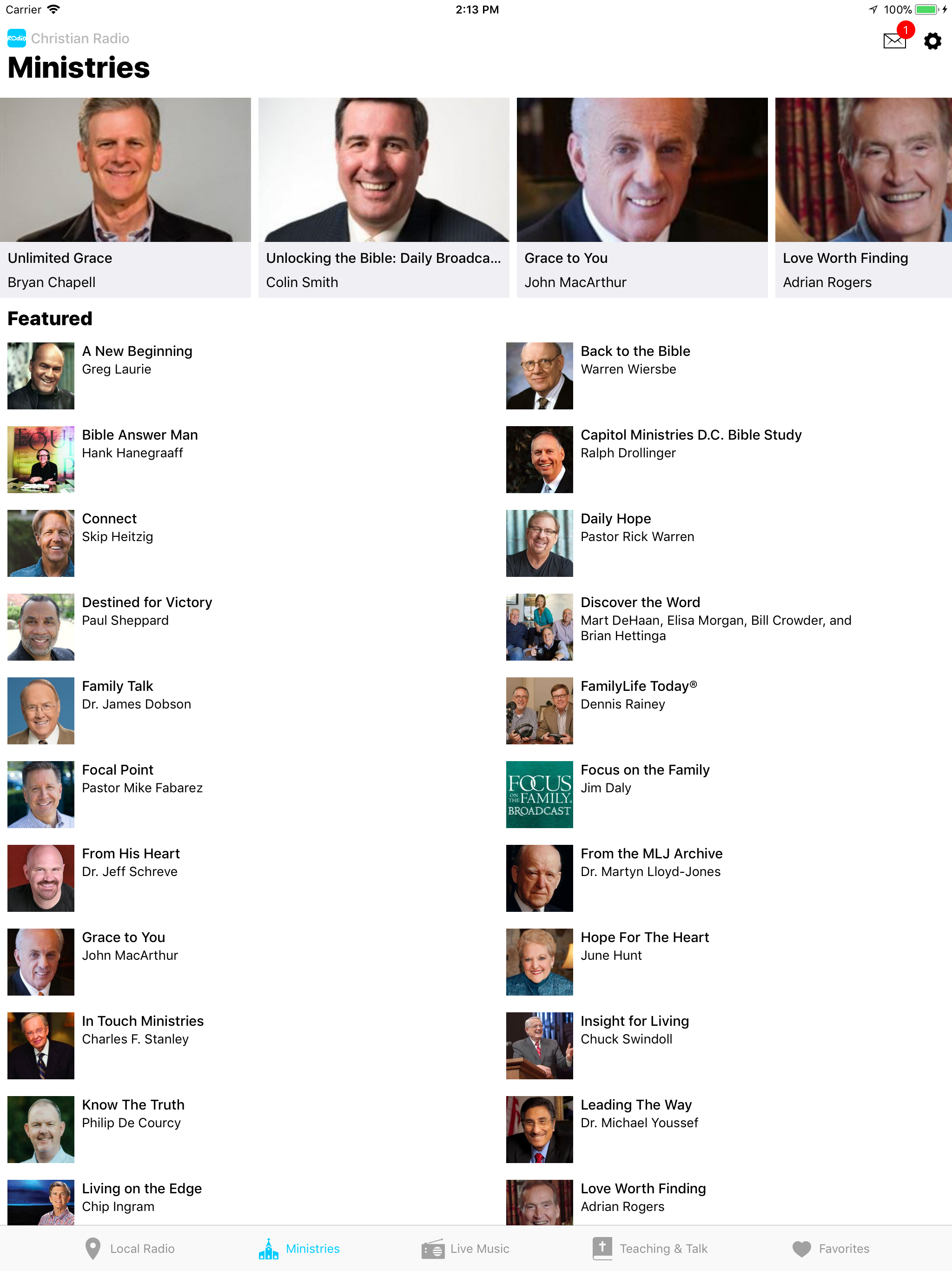 Christian Music and Talk Radio