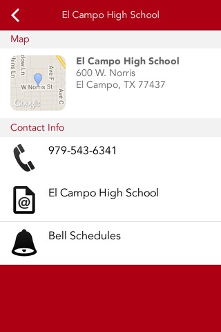 El Campo ISD screenshot 2