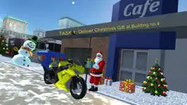 Game screenshot Santa Moto Bike Rider apk