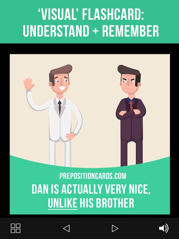 Prepositions Cards Lite iPad screenshot 4 - Education app