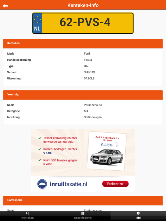 Screenshot #5 pour Kenteken-Info