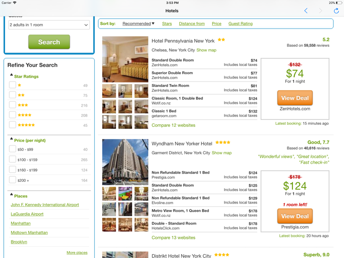 Hotel Booking Advisor and Finder