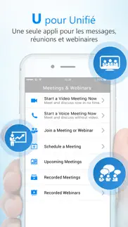 u meeting, messenger, webinar iPhone Captures Décran 1