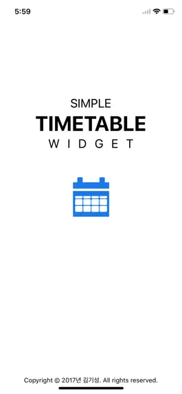 Game screenshot 심플 시간표 Widget Lite mod apk