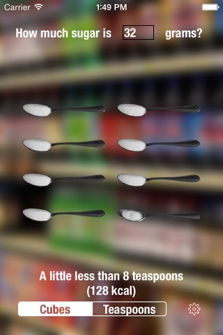 Sugar grams to cubes or spoons - náhled