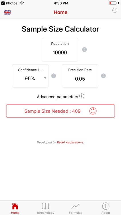 Sample Size Calculator - light screenshot-4