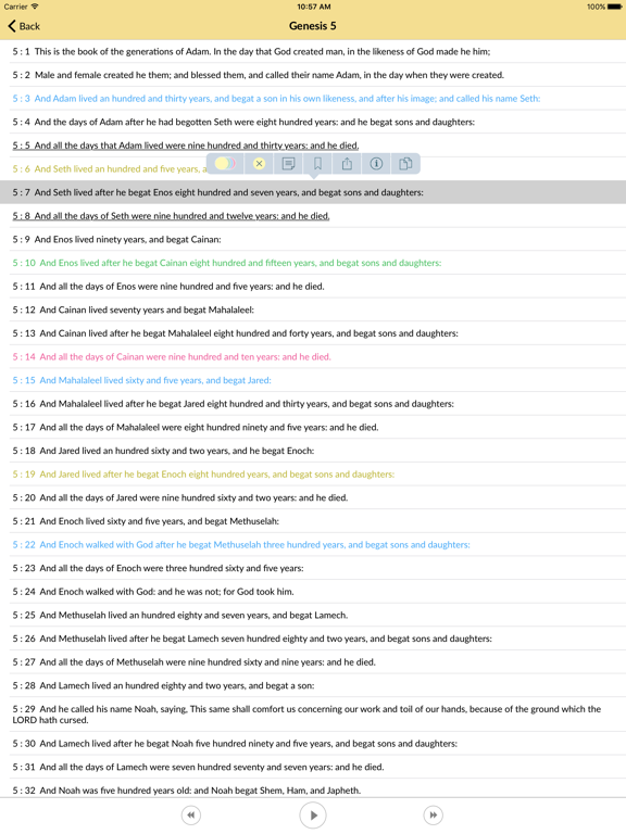 Screenshot #4 pour Holy Bible - King James Audio