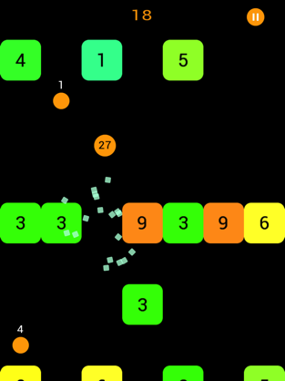 Ball Through Blocks, game for IOS