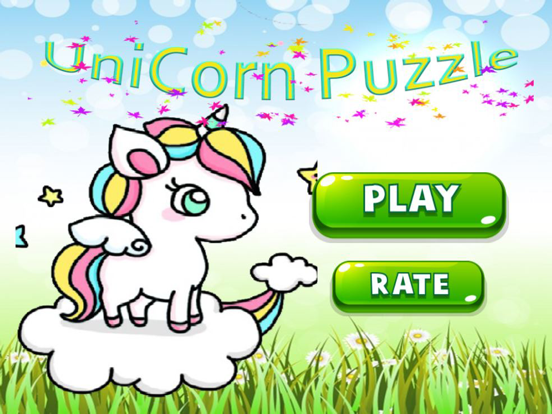 Unicorn Cute Puzzle - Party iPad screenshot