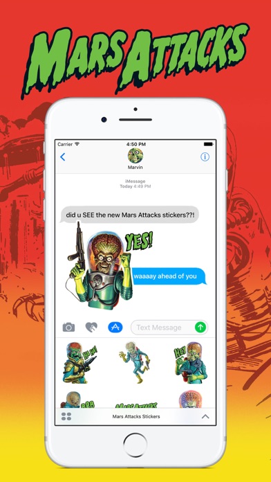 Screenshot #3 pour Mars Attacks Stickers