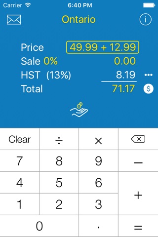 Sales Tax CANADA Calculation screenshot 2