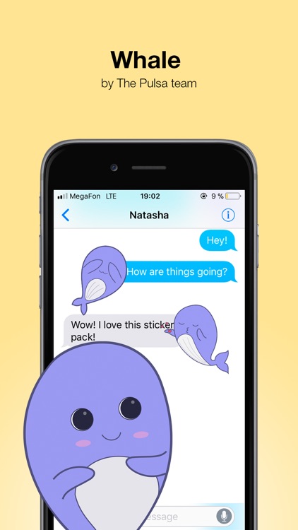 Whale - Cute stickers